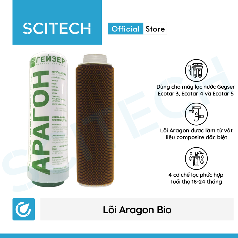 [HCM]Bộ lõi số 123 máy lọc nước Geyser Ecotar 5 (Lõi Aquasoft-Aragon-CBC)