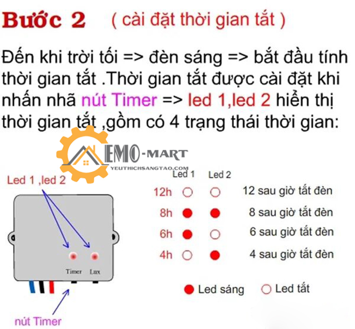 Công tắc cảm biến ánh sáng ST01