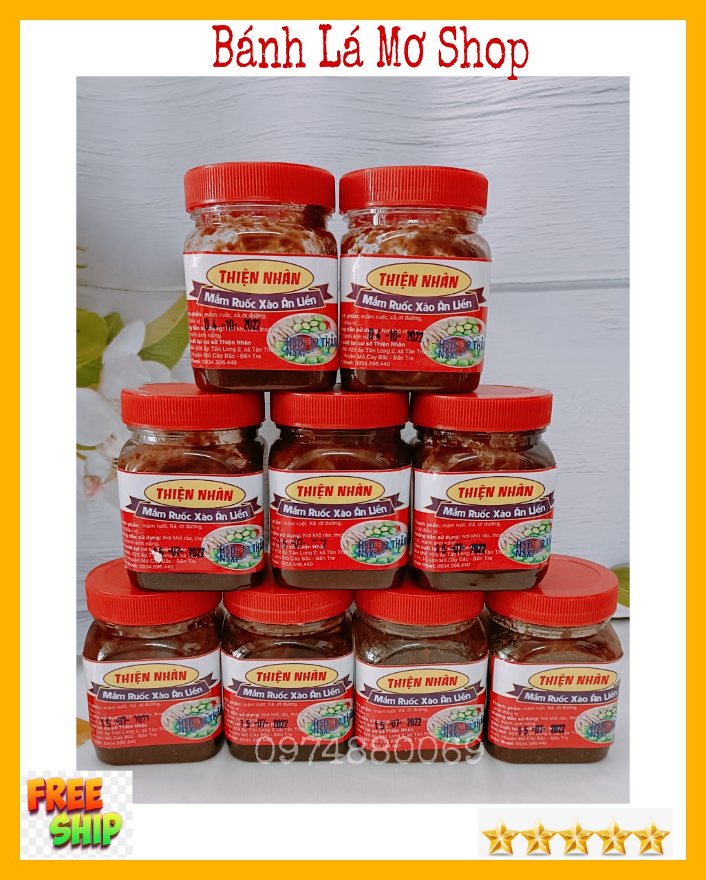 (Freeship) Mắm ruốc xào xả ớt hủ 200gr
