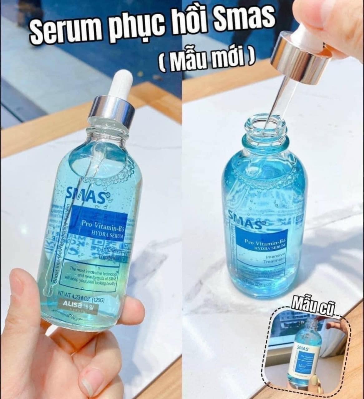 Tinh chất phục hồi Smas Pro Vitamin B5 Hydra Serum 120ml [Hàng Công Ty]