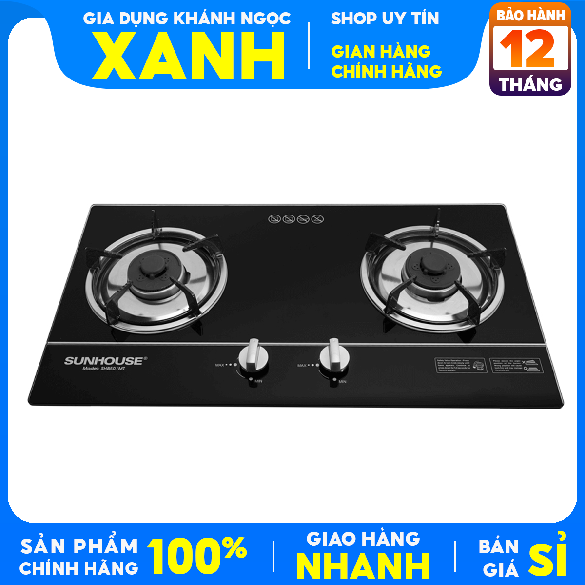 SHB 501mt new display panel gas hob 501mt 99% + Giveaway energy-saving gas wire IC 12 months warranty