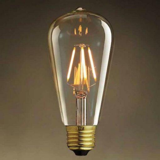 Đèn led edison st64 4w giả sợi tóc