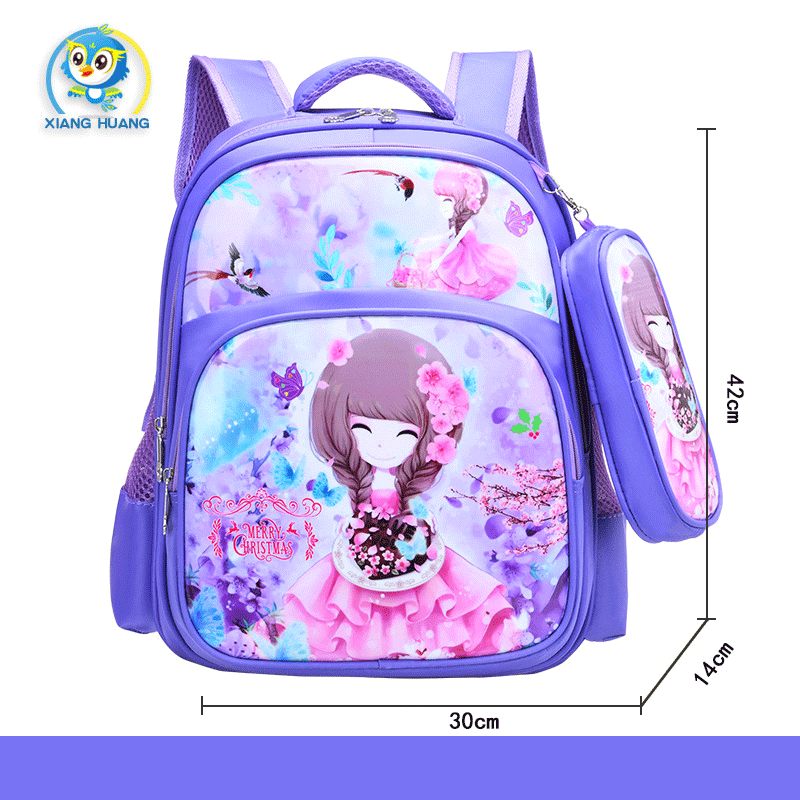 [HÀNG ĐẸP] Cặp sách Balo trang nhã kèm bóp chống gù lưng chống thấm nước cho bé gái tiểu học, trung học, ba lô học sinh cấp 1, cấp 2 cao cấp TẶNG KÈM túi đựng bút, dụng cụ học tập, cặp sách nhiều ngăn công chúa