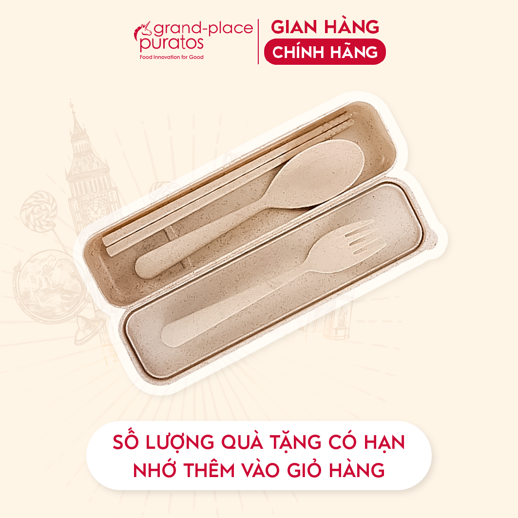 [Quà tặng không bán] -Quà tặng Bộ muỗng đũa lúa mạch