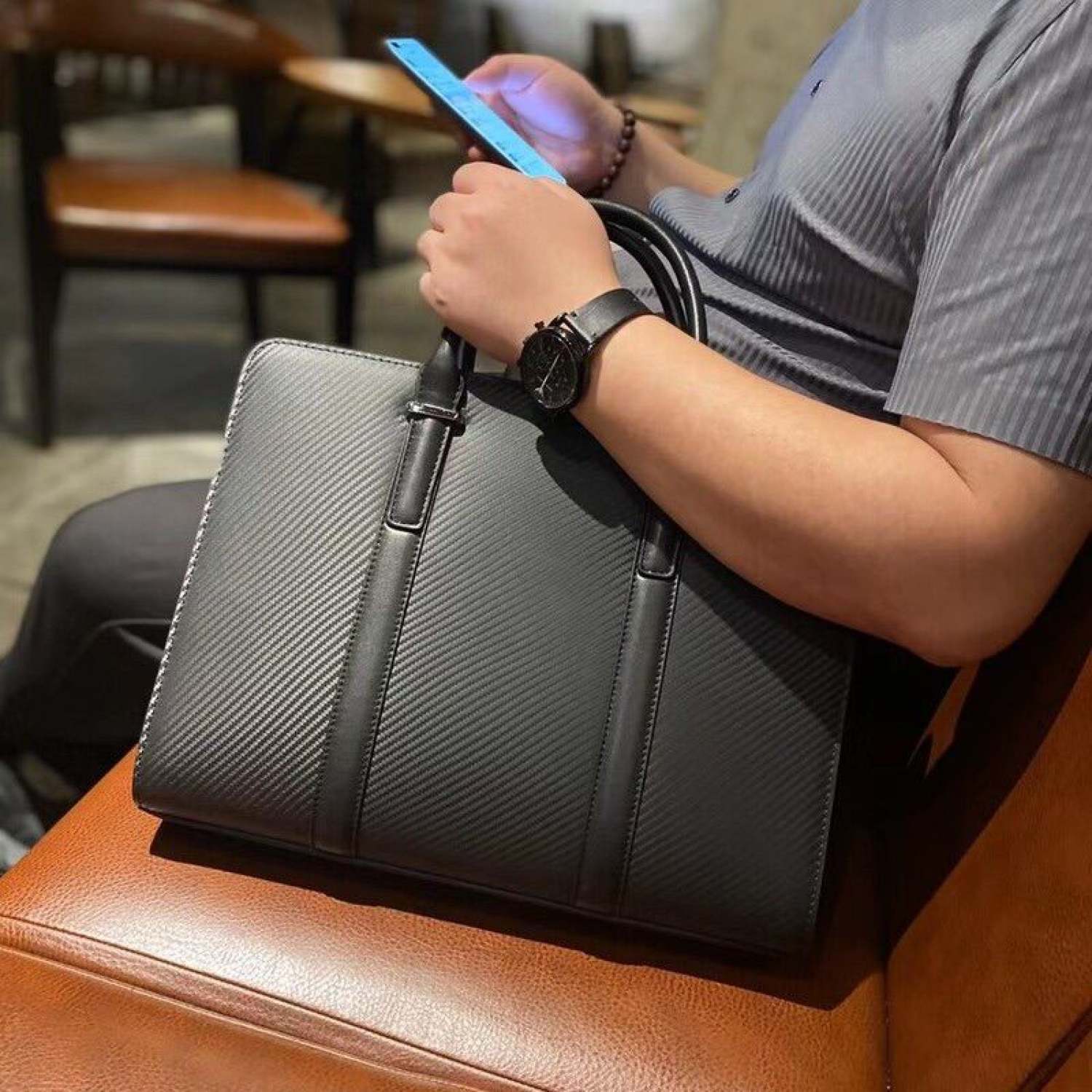 Cặp Da Thật BALIDIYA Khóa Số.06858.