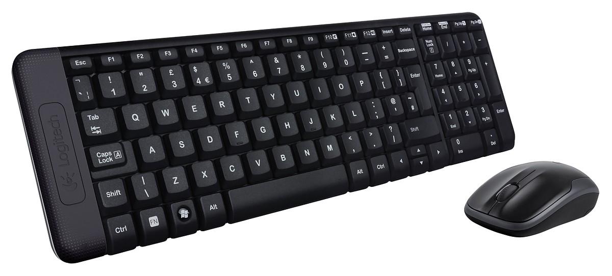 Bộ Bàn phím chuột không dây Logitech MK220 - Hàng Chính Hãng