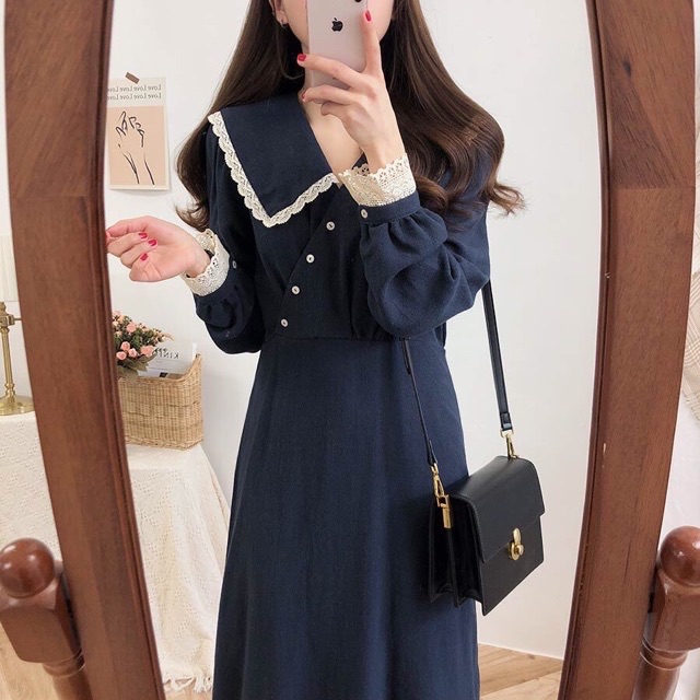 VÁY VINTAGE TIỂU THƯ SANG CHẢNH