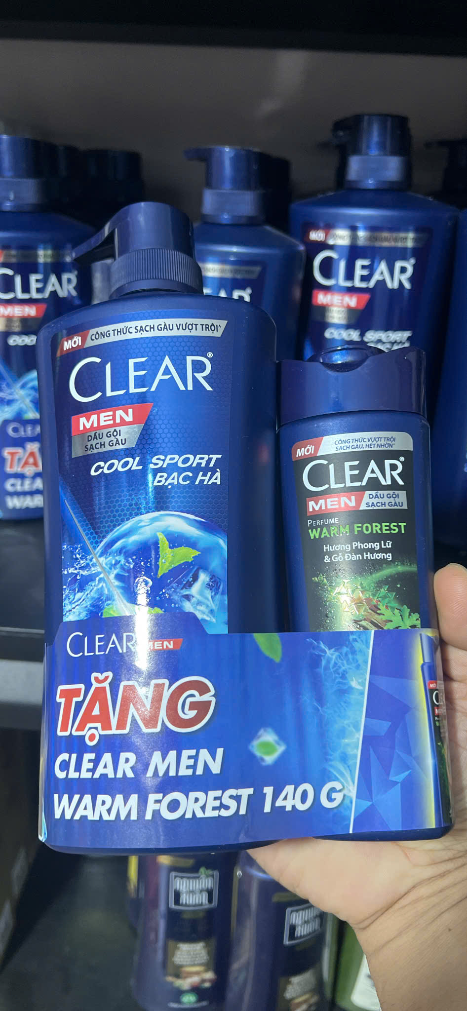 Dầu gội Clear Men bạc hà mát lạnh chai 650gr