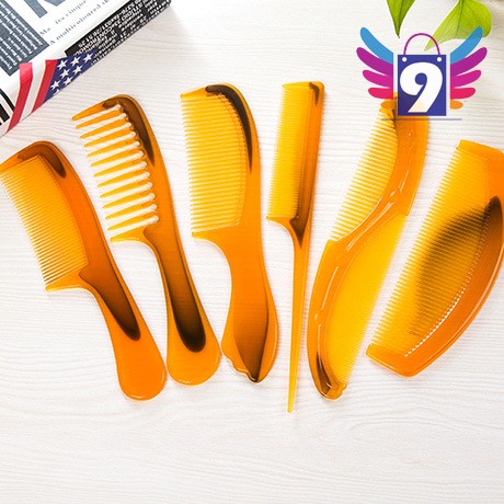 [3-5/8 Hoàn Tiền 25%] - Lược chải tóc màu hổ phách nhiều kiểu dáng 9STORE