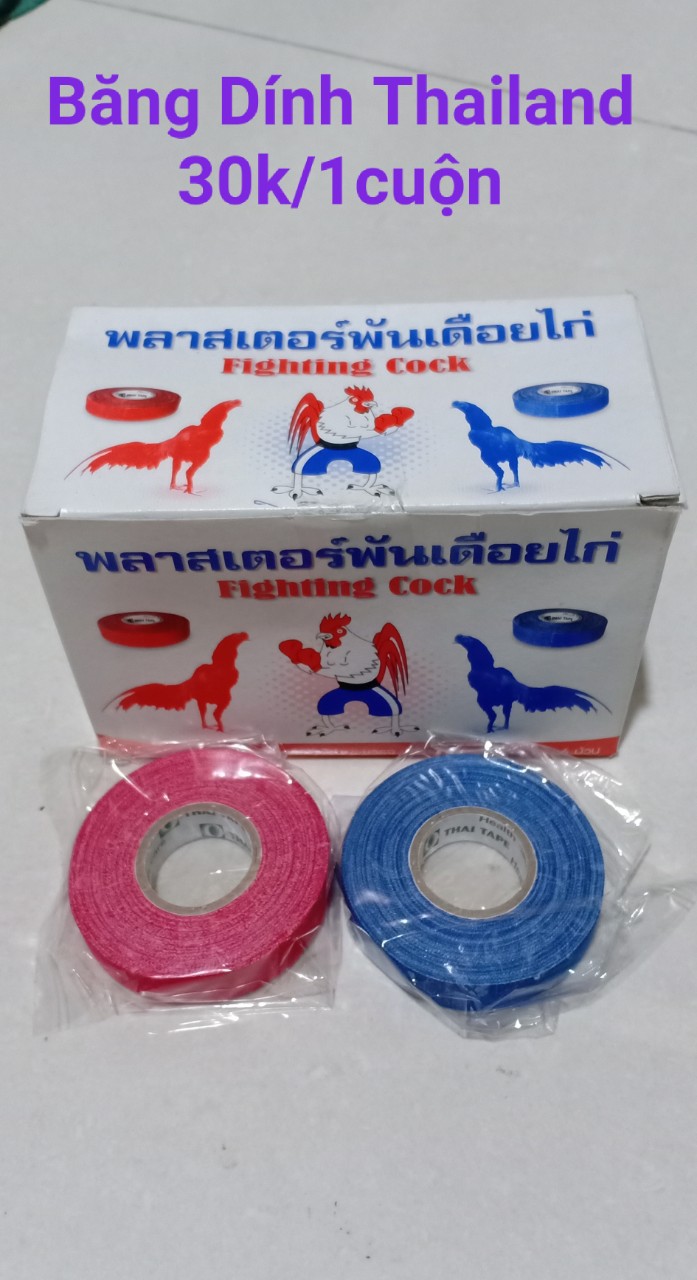 Combo 02 cuộn băng dính thái lan quấn cựa gà.