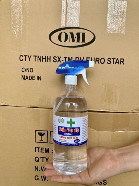 Nước rửa tay sát khuẩn bằng Cồn tinh luyện Ethanol 70 độ Dược phẩm có vòi 1 lít diệt khuẩn-Cồn sát khuẩn 70 độ dung tích 1000ml cao cấp