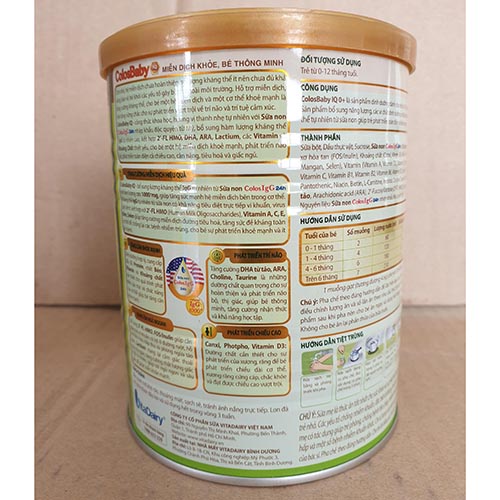 Sữa HiPP Combiotic Organic số 1 800g ( 0 - 6 tháng ) date t4/2023