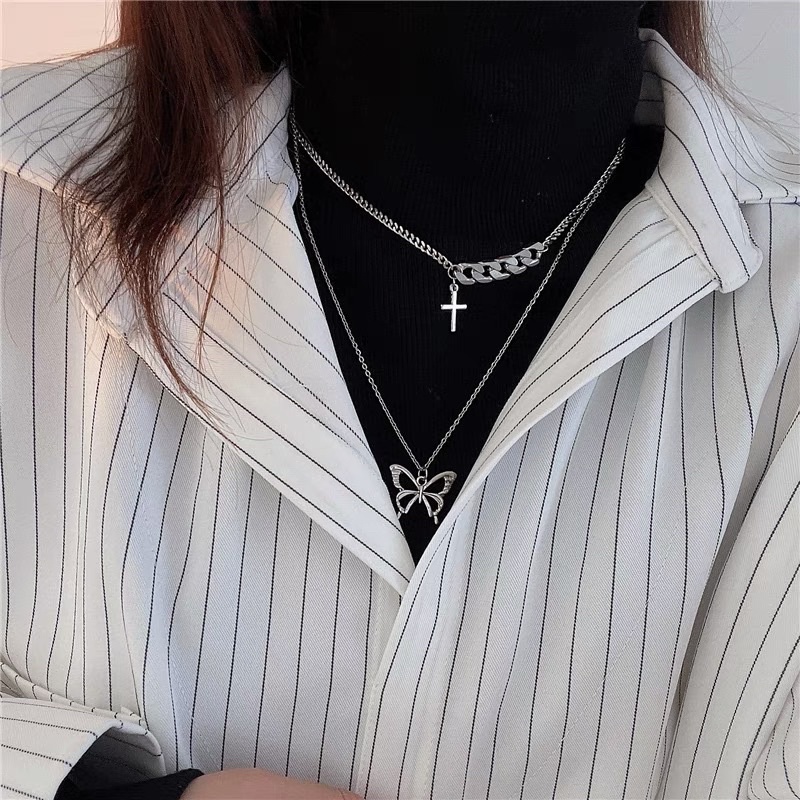 sét 2 vòng cổ unisex