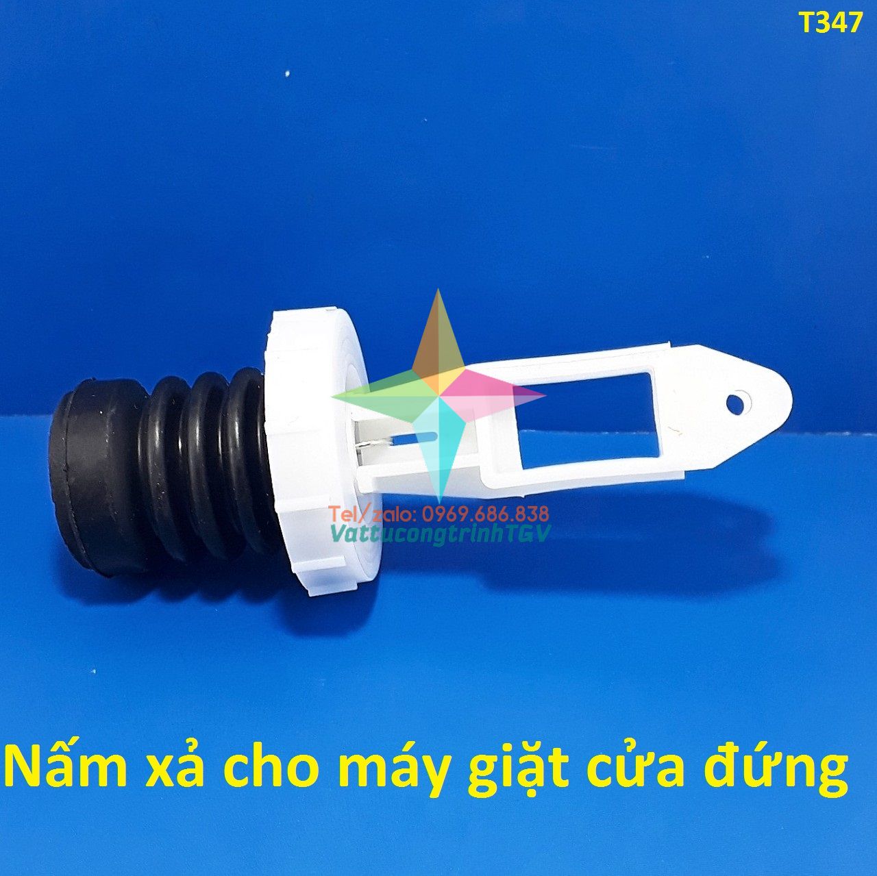 Nấm xả cho máy giặt cửa đứng 13.5cm