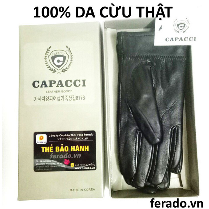 Găng tay nam Hàn Quốc da cừu tinh tế