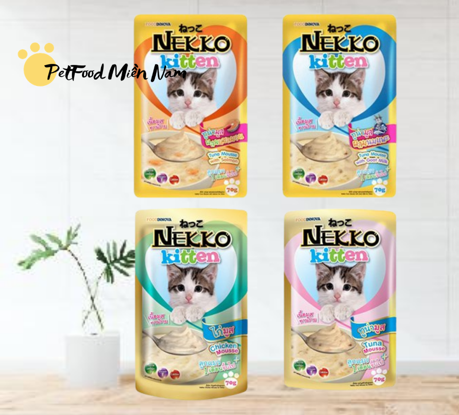 Pate cho mèo Nekko 70g đủ vị