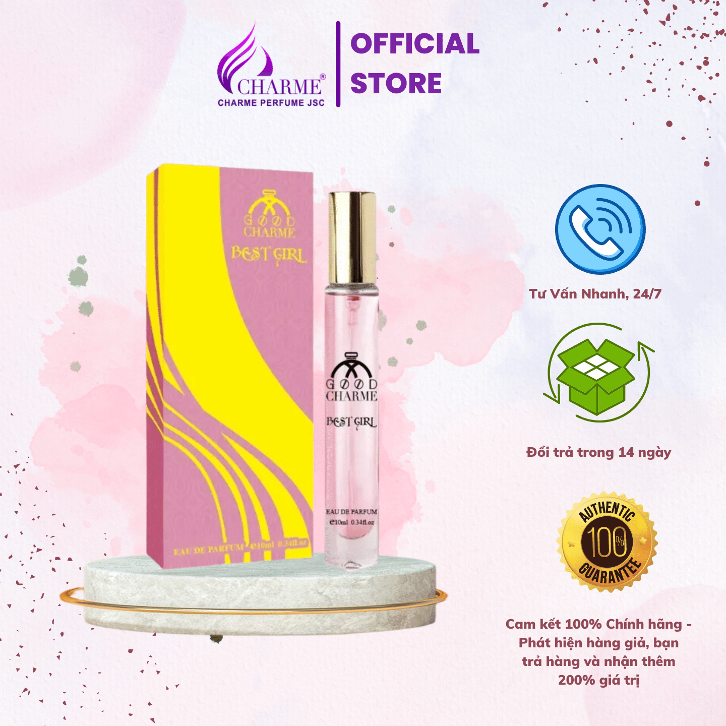 Nước hoa nữ good charme best girl 10ml