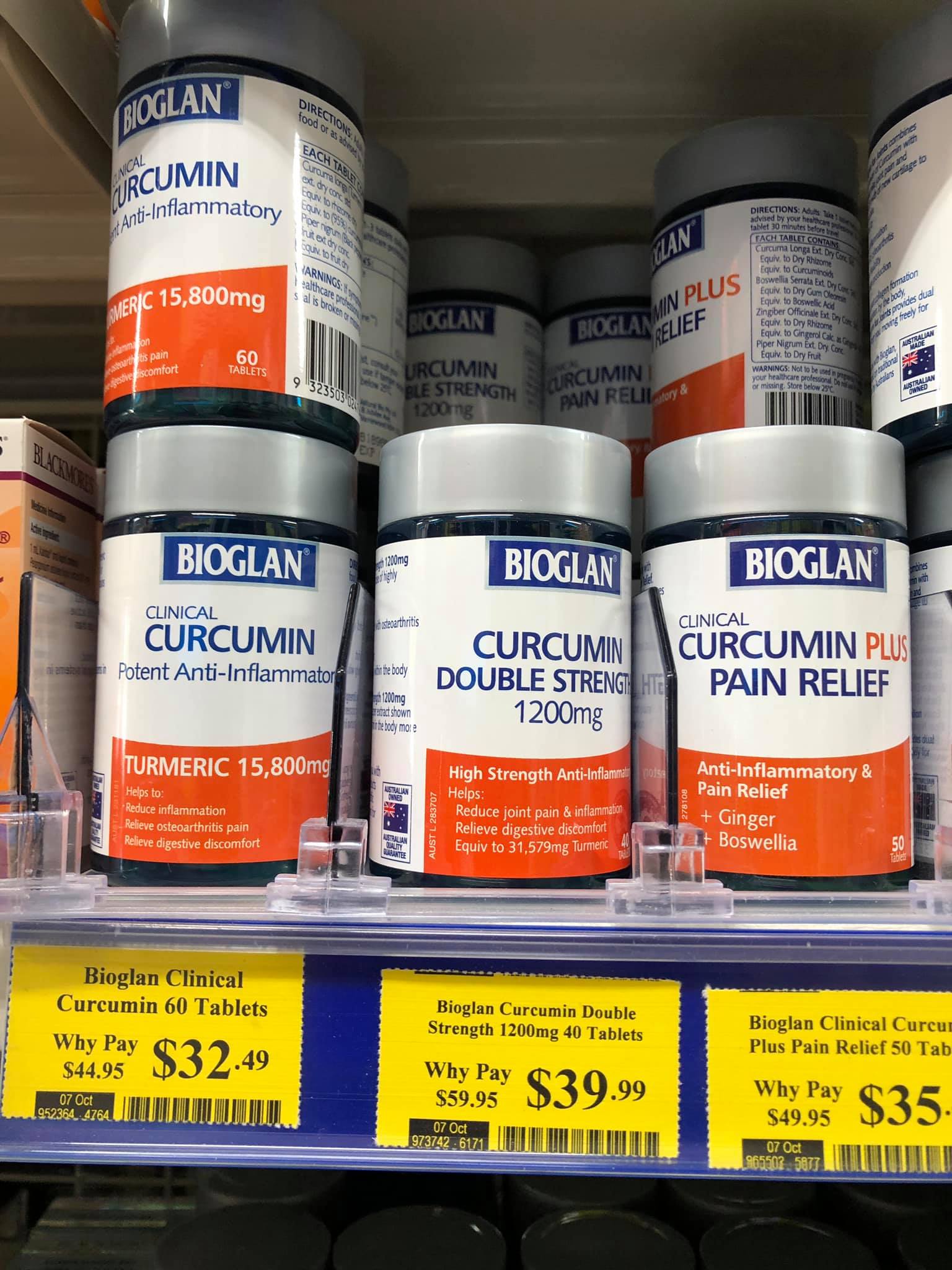 TINH BỘT NGHỆ BIOGLAN CLINICAL CURCUMIN HÀM LƯỢNG CAO