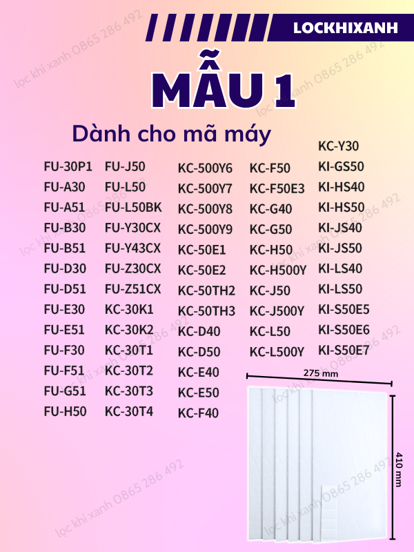 Màng lọc thô chắn bụi cho máy lọc không khí Sharp