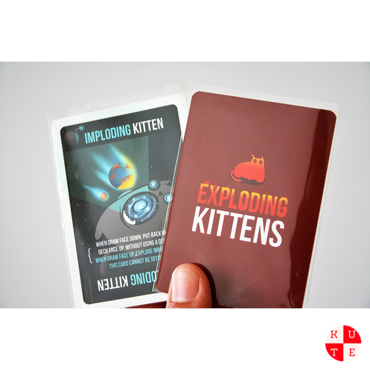 Sleeves Bọc Bài Mèo Nổ 6.4 x8.9 Cm Board Game Exploding Kittens 100 cái