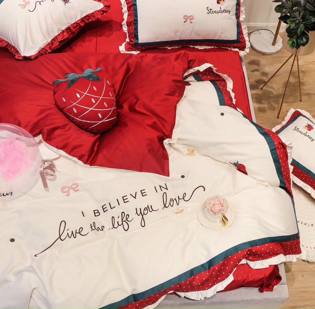 ❤️ Cực Phẩm ❤️Set Lụa Cao Cấp 5 Món❤️ Chăn Ga Gối Ngày Cưới ♥️ Kzzbedding