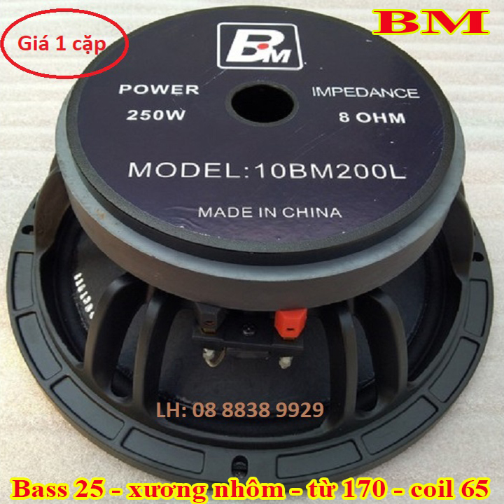 BASS 25 BM CHINA TỪ 170MM NHẬP KHẨU - GIÁ 2 CHIẾC