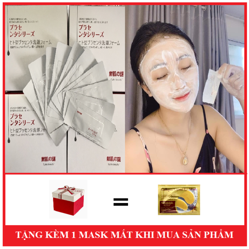 Mặt Nạ Ủ Trắng Da Nhau Thai Nhật ( Tặng Kèm Mặt Nạ Mắt )-Bấm Vào Phân Loại Để Chọn Số Lượng giá rẻ