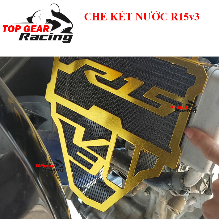 Che Két Nước R15 V3 Cnc Cao Cấp Dạng Lưới Dày <TOPGEAR>