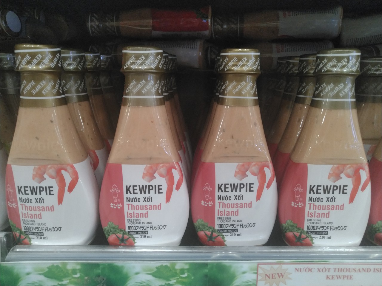 CÁC LOẠI SỐT CHẤM PHÔ MAI SỢI HIỆU kewpie CHAI 210ML