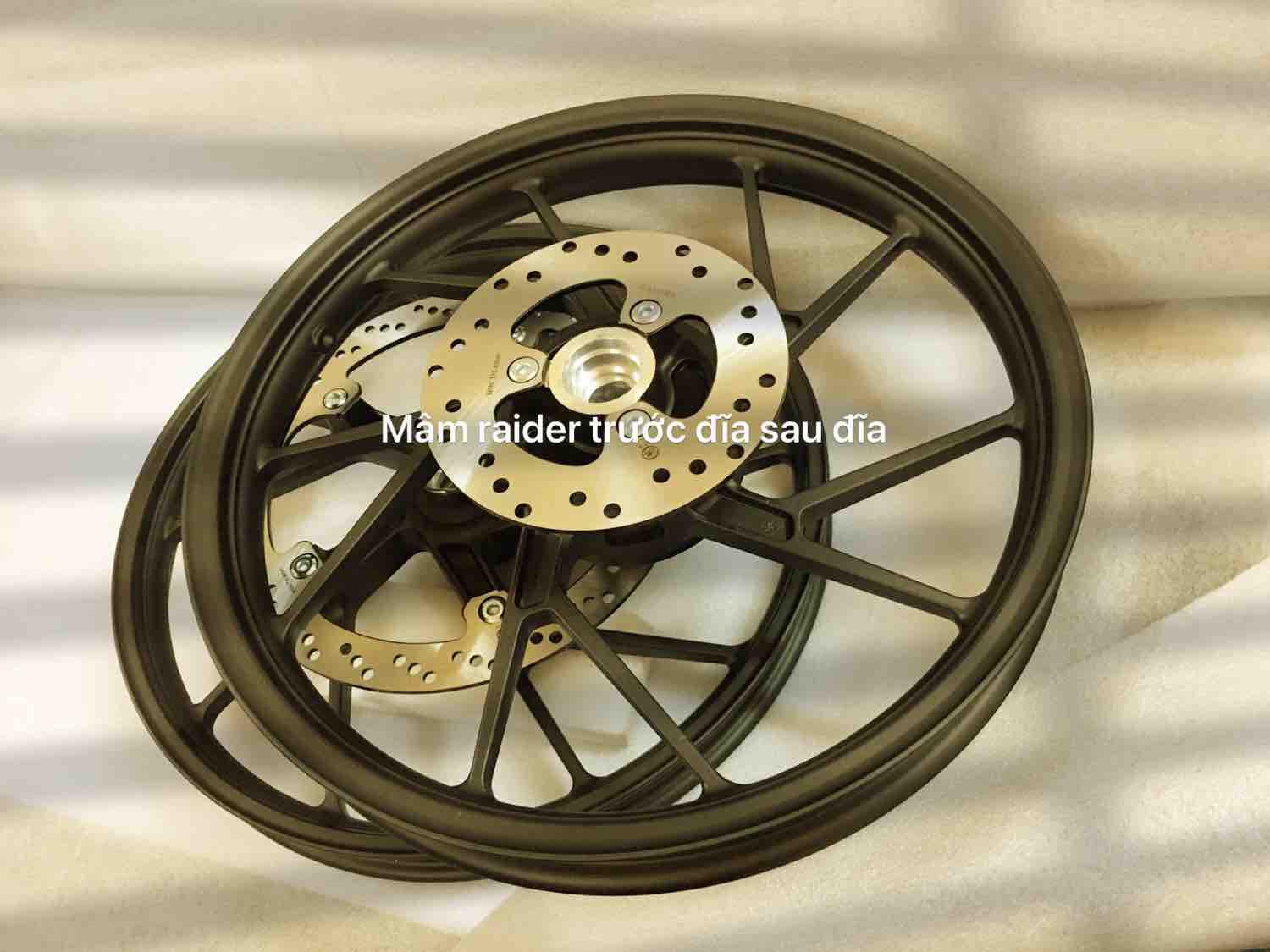 Cặp mâm raider trước đĩa sau đĩa hàng cao cấp