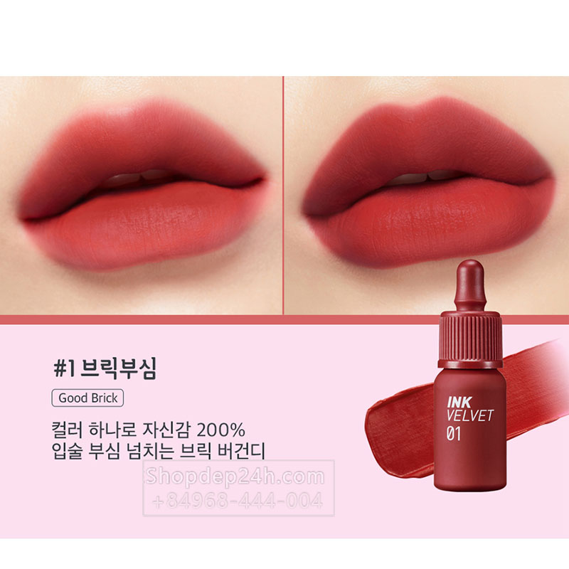 [Peripera] Son kem nhung lì Peripera Ink Velvet