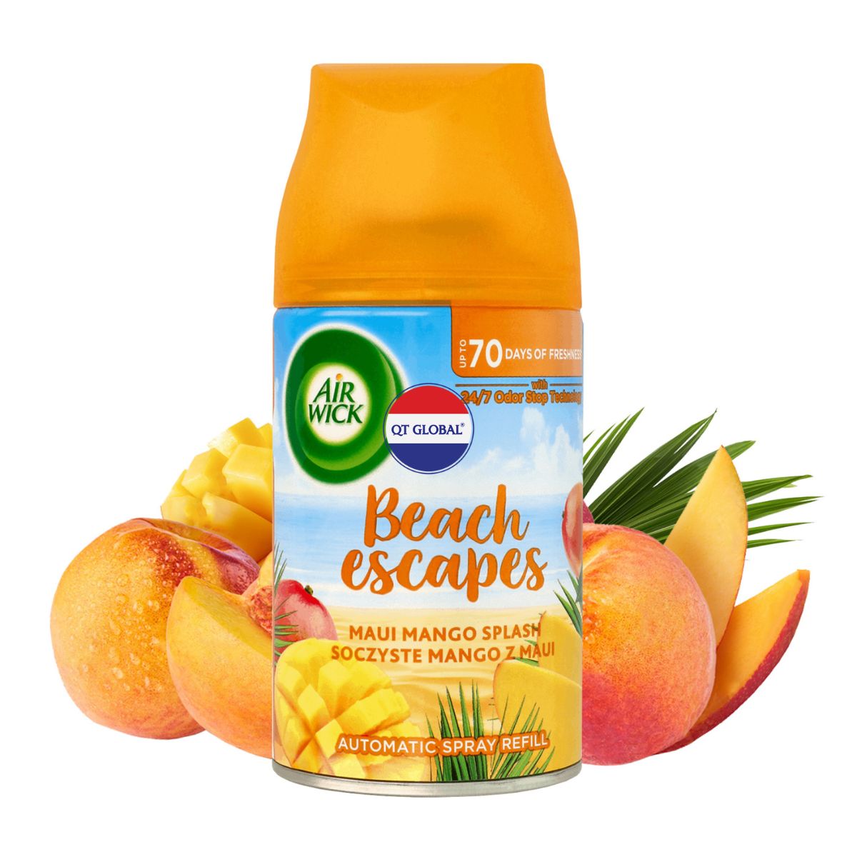 Bình xịt thơm phòng air wick esential oils maui mango splash 250ml. hương đào, xoài .tinh dầu thơm phòng, khử mùi, thư giãn