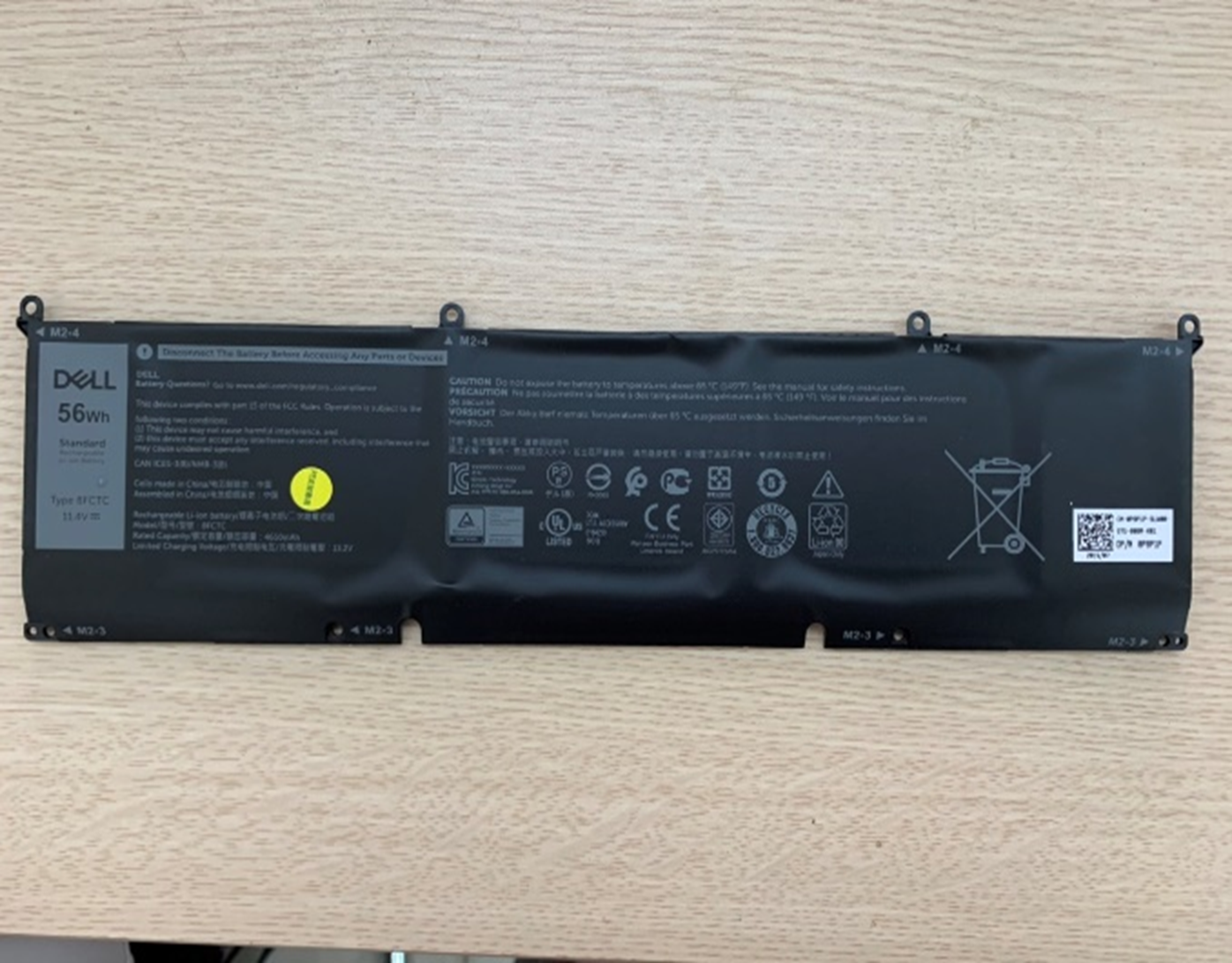 PIN LAPTOP Dell 8FCTC XPS 15-9500-R1945TS, XPS 15 9500, XPS 15-9500-R1845TS, XPS 15-9500-R1505S, XPS 15-9500-R1845S
