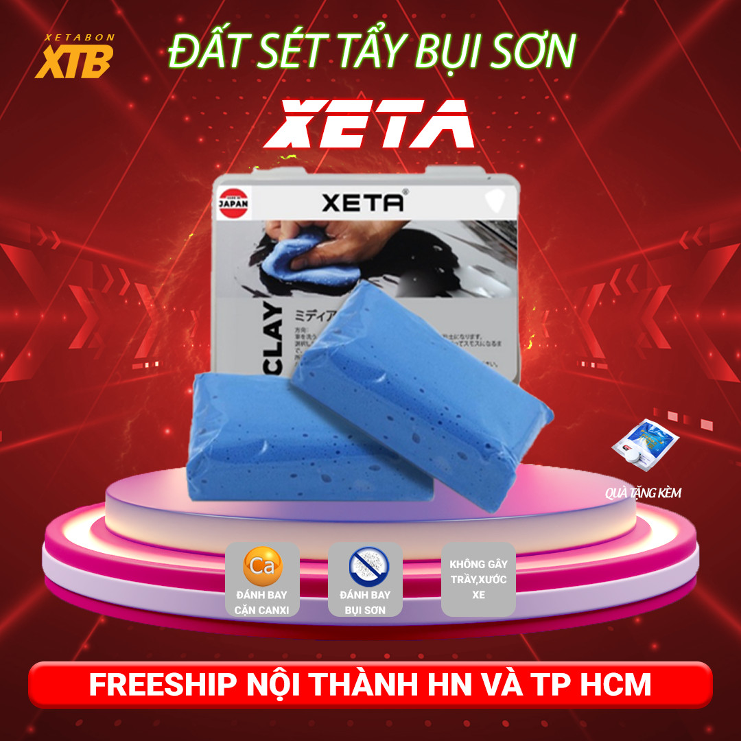 Tẩy đất sét siêu dẻo Xeta dành cho ô tô không gây trầy xước, giúp kính vỏ sơn xe sạch sáng bóng