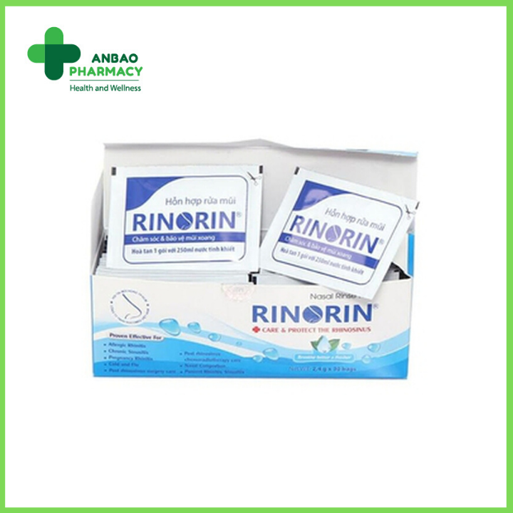 [HCM]Muối Rửa Mũi Rinorin 30 Gói
