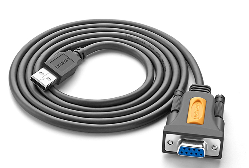 Cáp chuyển USB to COM RS232 âm dài 1,5m Ugreen 20201