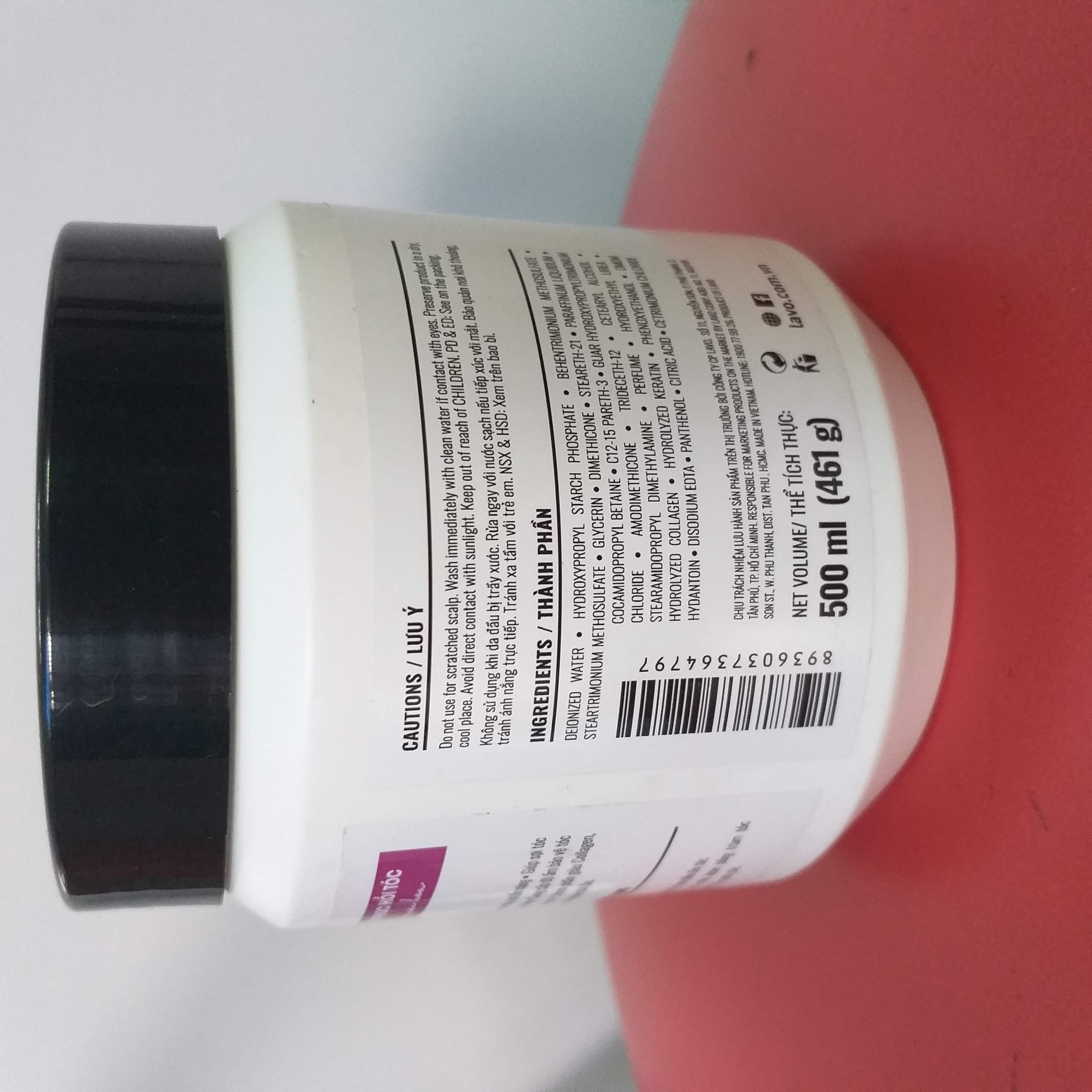 HẤP DẦU PHỤC HỒI TÓC – COLLAGEN, KERATIN LAVOX 500ML