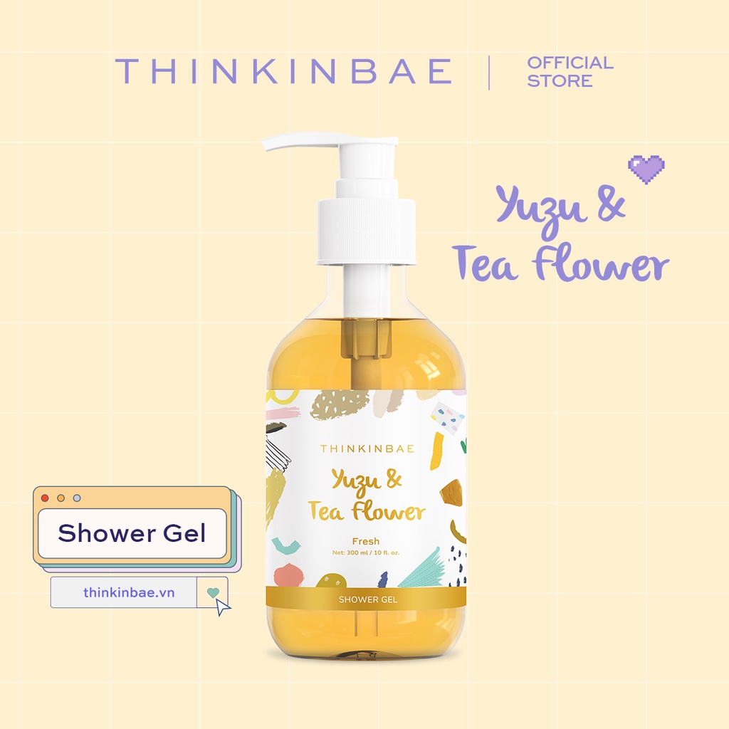 [6-11/12 VOUCHER GIẢM 8%]Thinkinbae Sữa tắm Shower gel 300ml