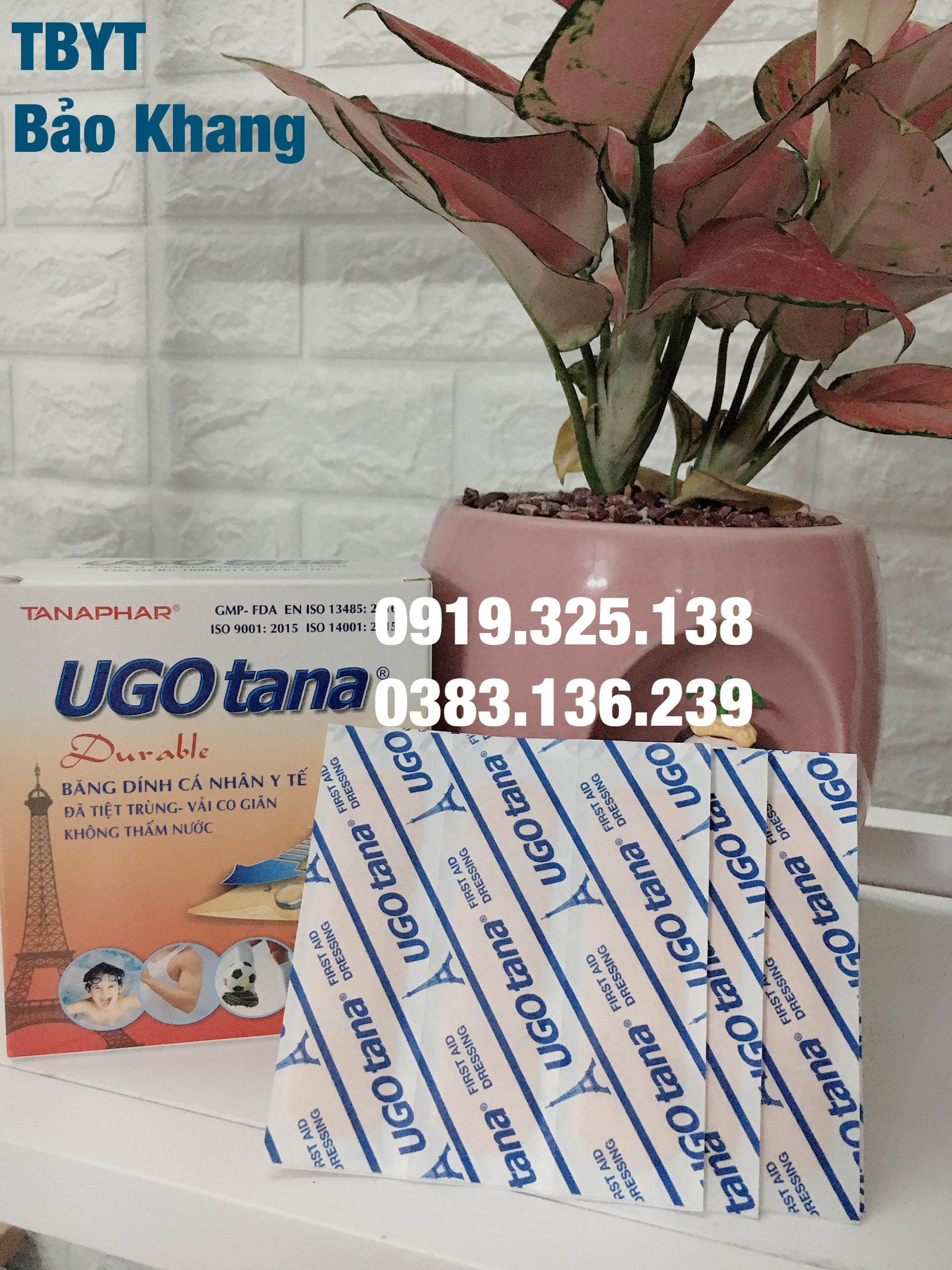 [HCM]Băng cá nhân Ugo Tana 102 miếng 19x72mm Tanaphar