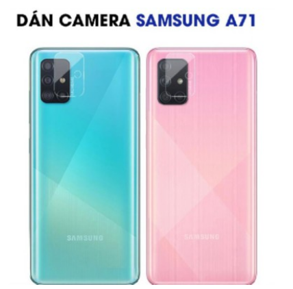 Miếng dán cường lực dẻo nano Japan bảo vệ camera Samsung A71 có lỗ đèn Flash