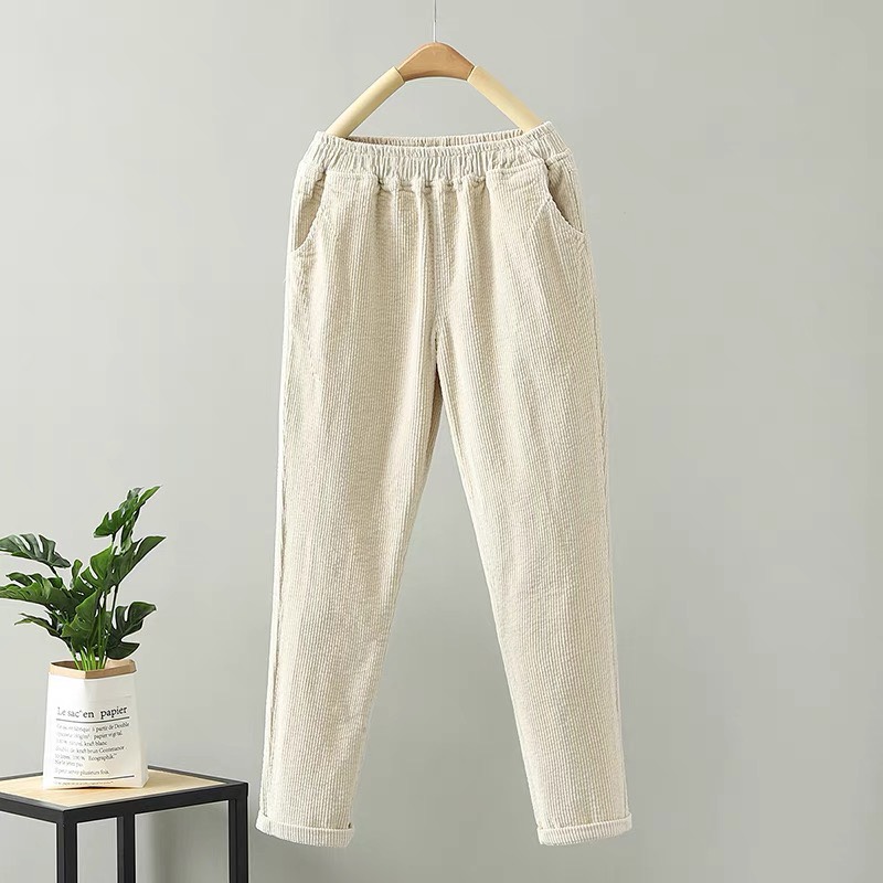 [25-27/4 Hoàn tiền 15%]Quần Baggy Nhung Mùa Thu cho Nữ