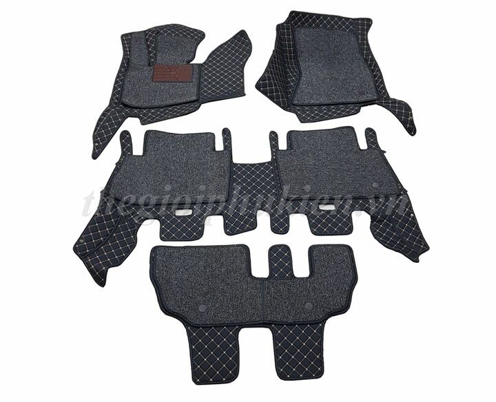 Combo lót cốp full thành và thảm sàn da 6d cho xe vinfast lux sa2.0