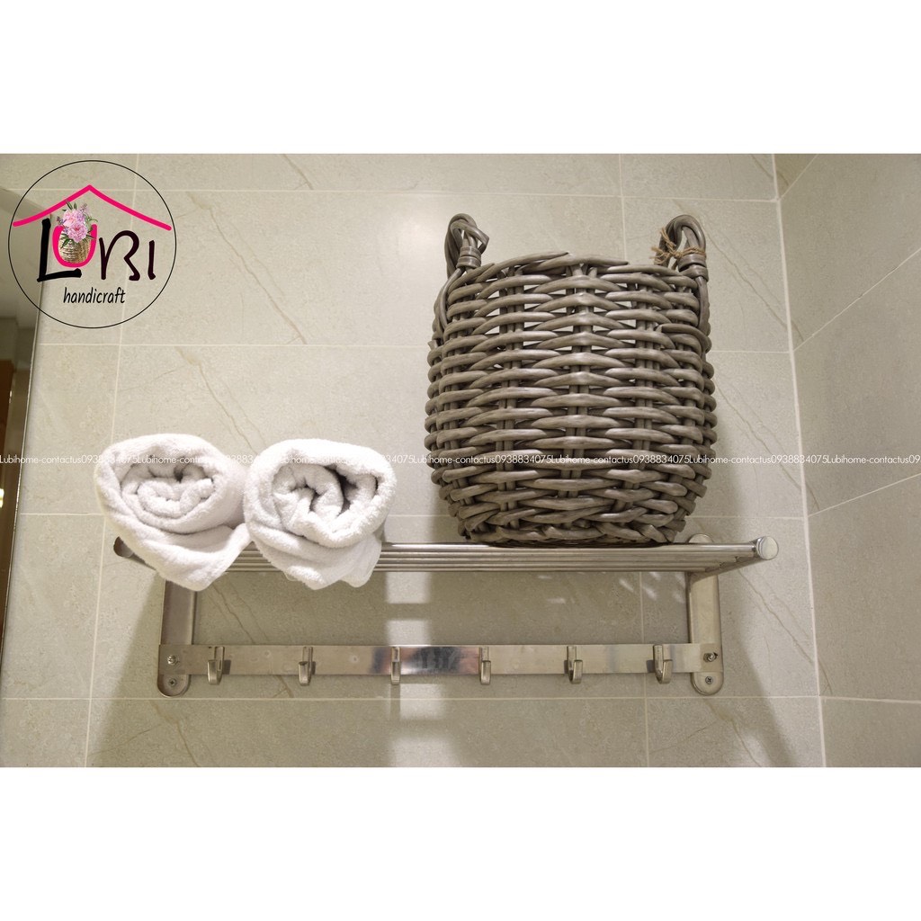 Round Plastic woven baskets - Set of 3