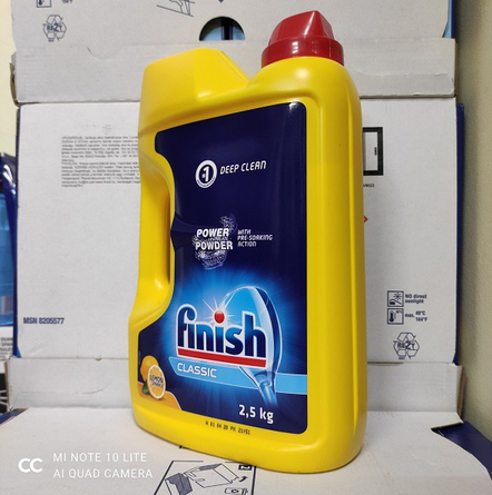 Bột rửa bát Finish 1 kg [rẻ vô địch] + Tặng  viên Finish dùng thử