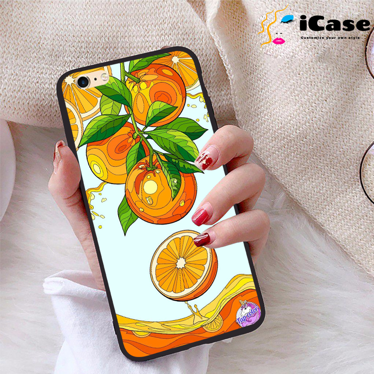 Ốp lưng iPhone 6 Plus viền dẻo TPU BST Trái Cây