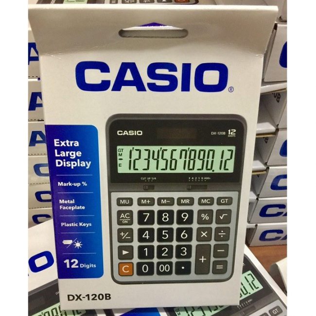 Máy tính CASIO DX120B - Máy tính 12 số - Máy tính Casio
