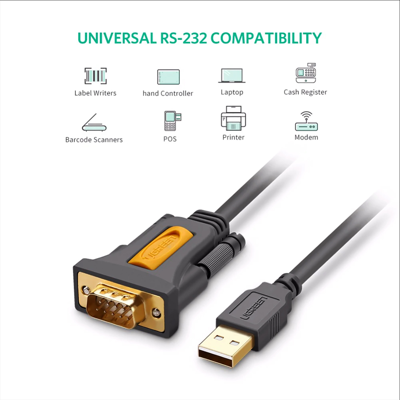[HCM]Cáp USB to Com ( RS232 )Chính Hãng Ugreen CR107 Cao Cấp