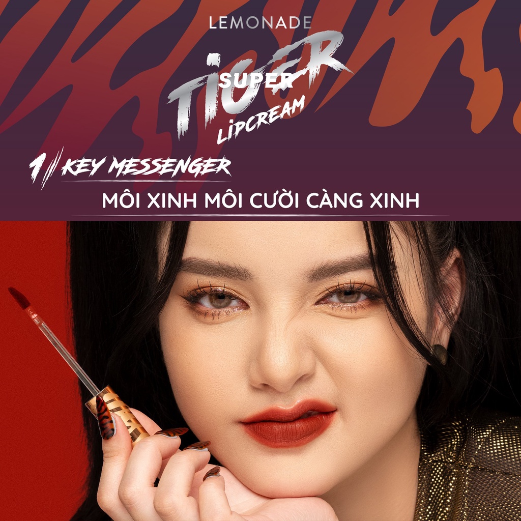 Son Kem Lì Lemonade Supertiger Matte Lipcream 5g