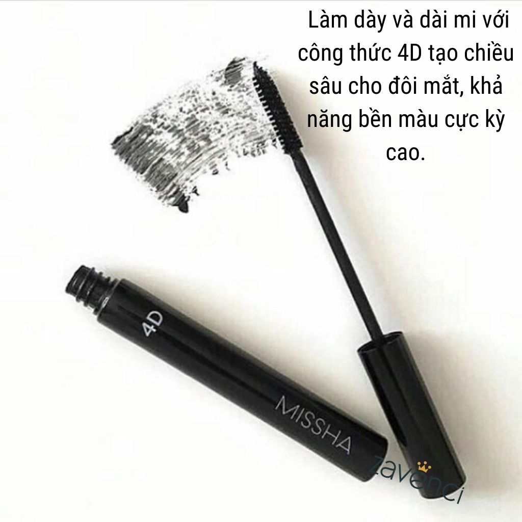 Mascara by Nongchat / Missha 4D chuốt mi làm dày cong dài mi The Style  Zavenci