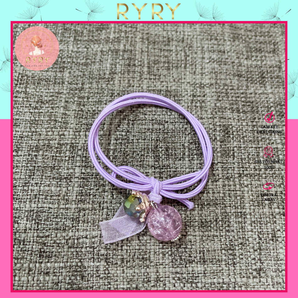 Dây cột tóc nữ ngọc pha lê xinh xắn